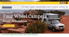 Desktop Screenshot of fourwheelcampers.de